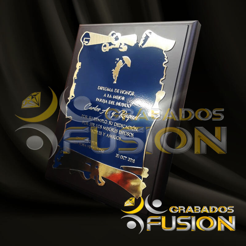 PLACAS CONMEMORATIVAS - Grabados Fusión