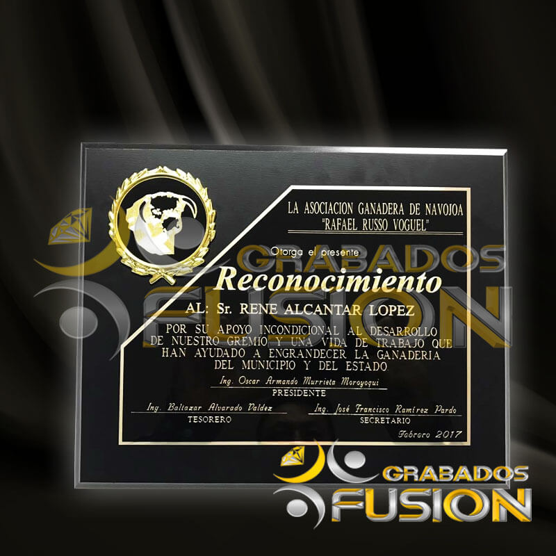 PLACAS CONMEMORATIVAS - Grabados Fusión